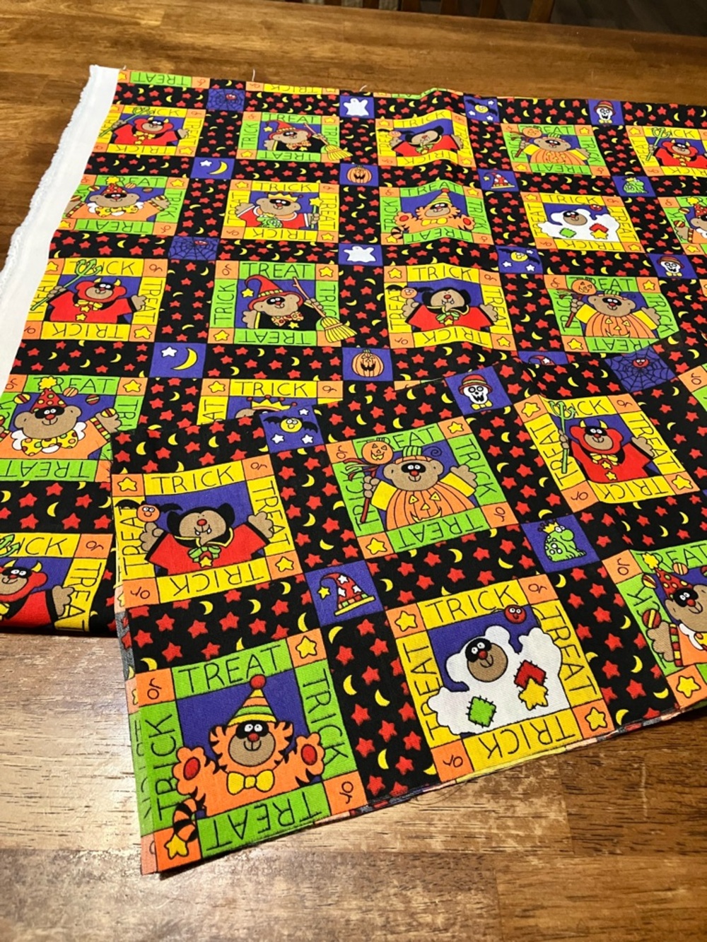 Hurry - Will go fast. Halloween Trick or Treat Cotton Blend Fabric